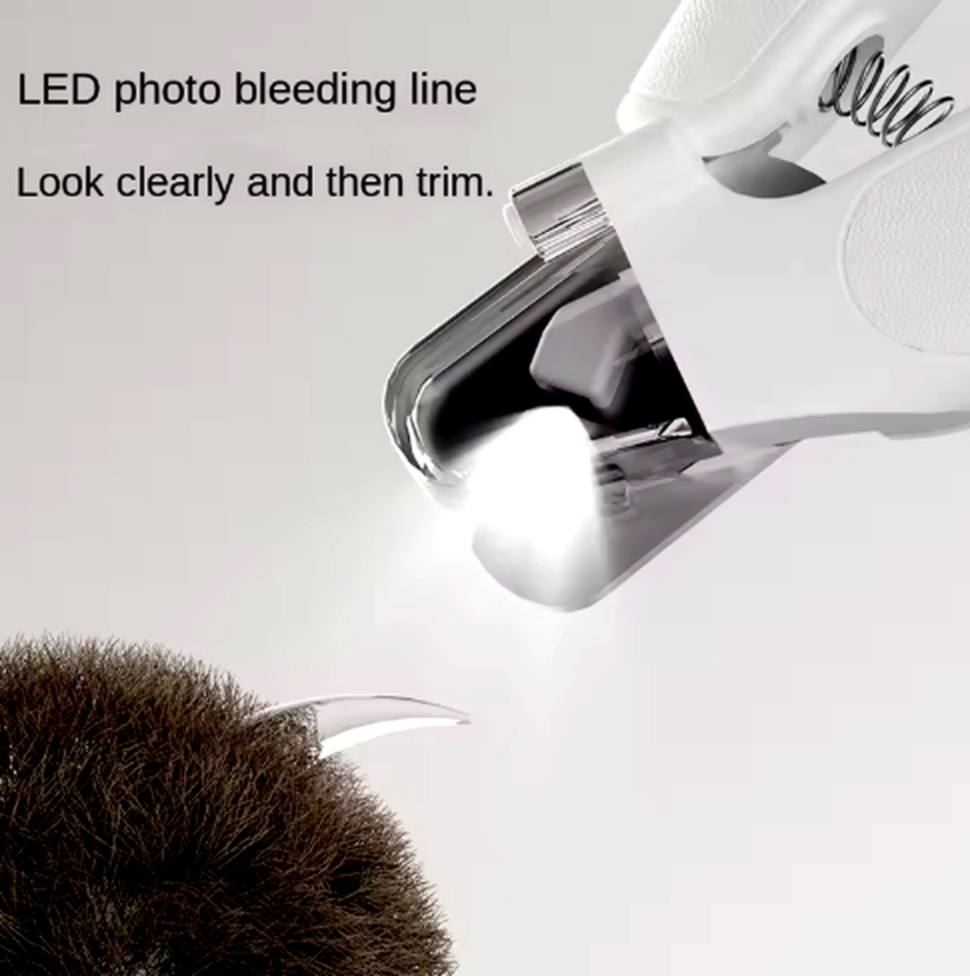 Animal Trimmer 2 in 1 Pet Dog Nail Grinder and Clipper with Led Light